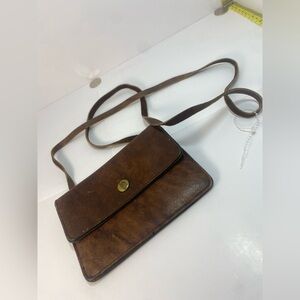 Brown Leather Small Crossbody Bag